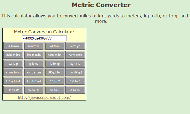 Metric Converter Download
